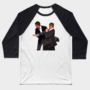 Will Smith Slapping Chris Rock Baseball T-Shirt